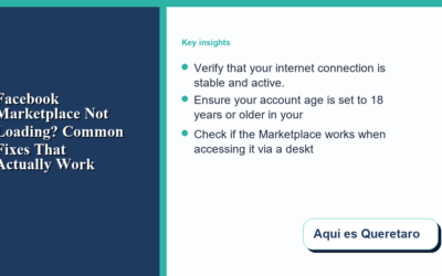 Facebook Marketplace Not Loading? Common Fixes That Actually Work